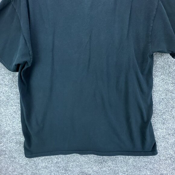 Dragon Skull T Shirt Mens Extra Large Black Red Grunge Punk Goth AOP Gildan - Picture 7 of 11